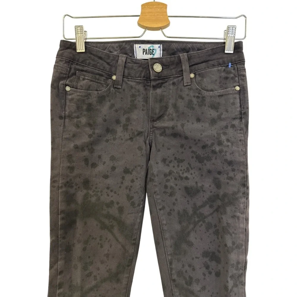 Paige Verdugo Ultra Slim Jeans Women's Black Splatter Size‎ 25